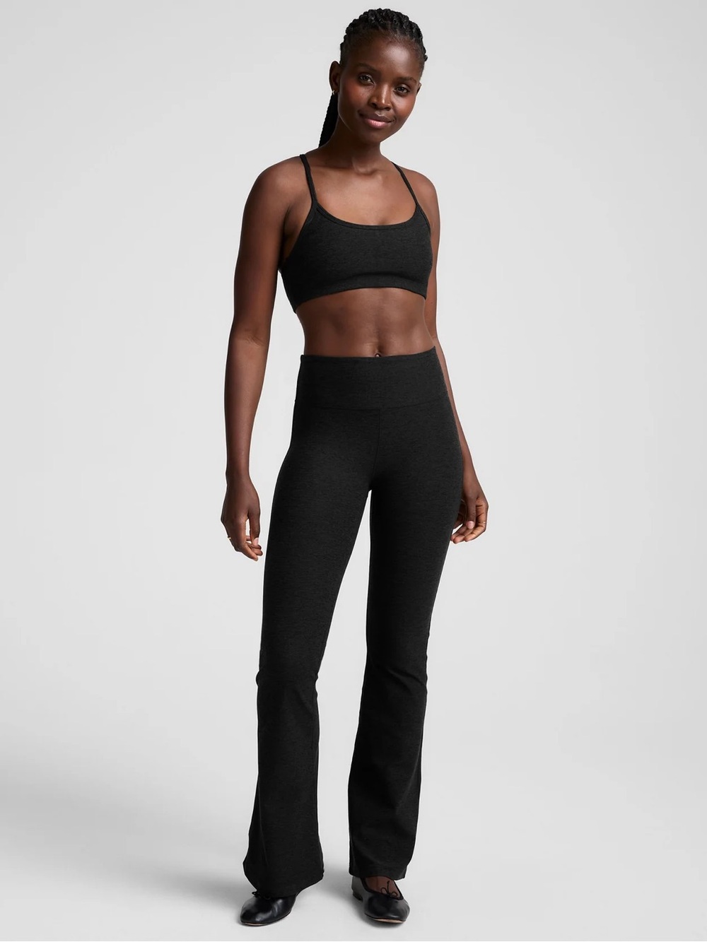 Beyond Yoga Black Boot-Cut Flare Leggings